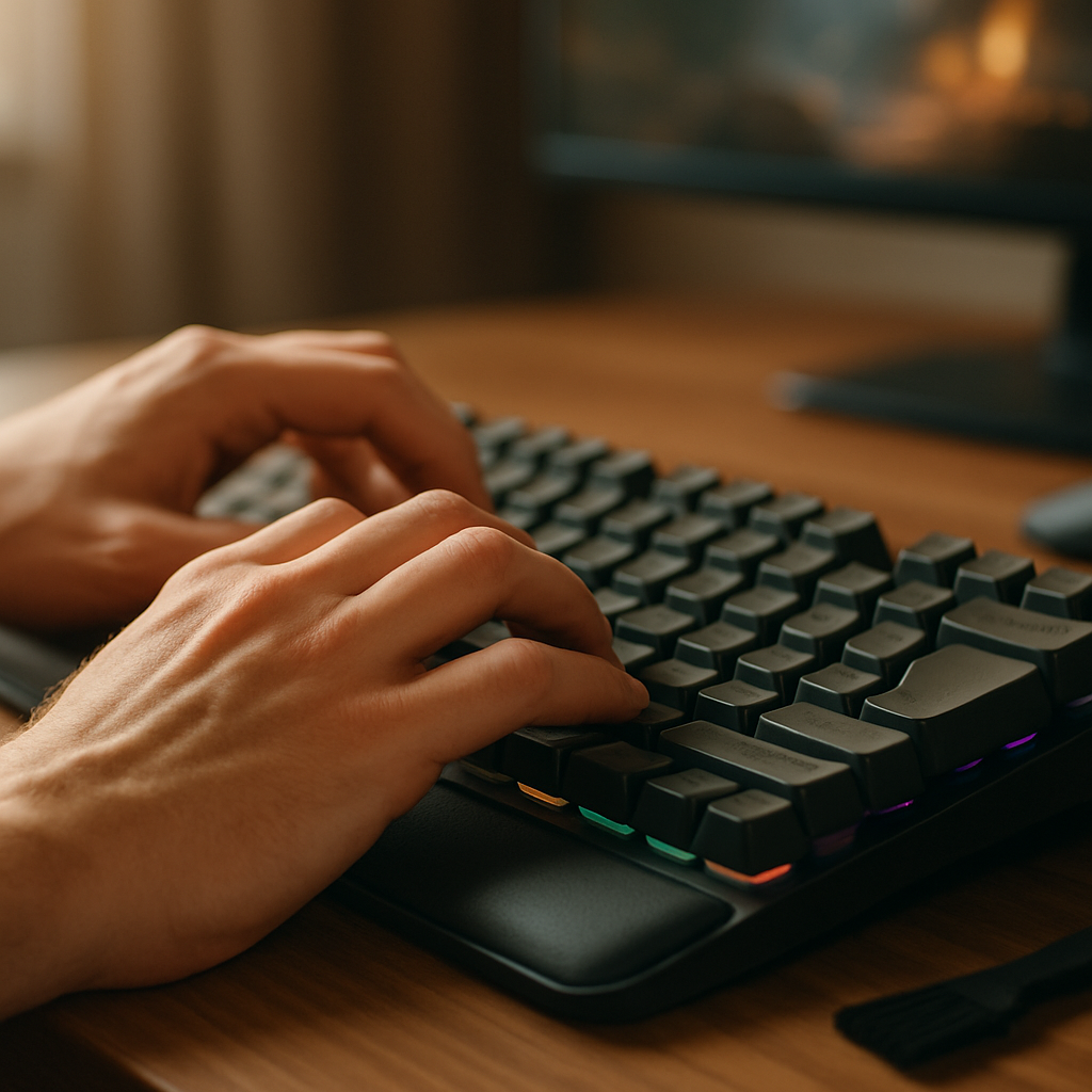 Tastatur-Tippgefühl und Komfort von AmericDisc für Gaming-Komponenten